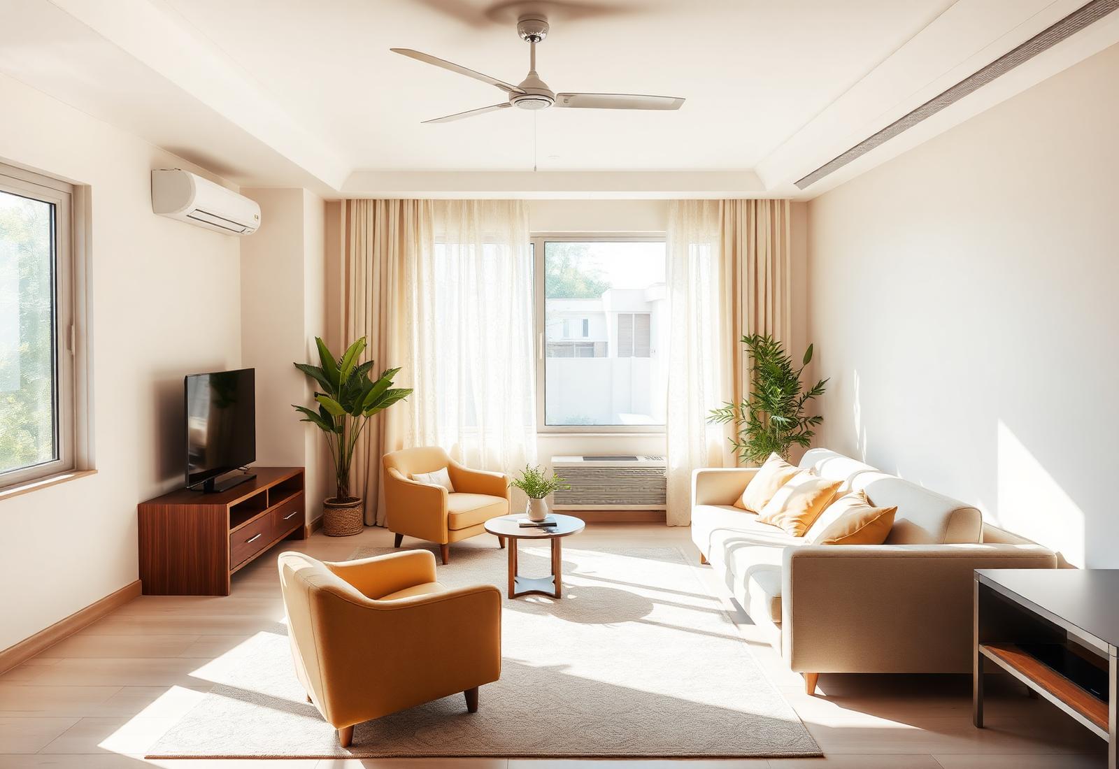A bright, modern apartment ready for recovery stays